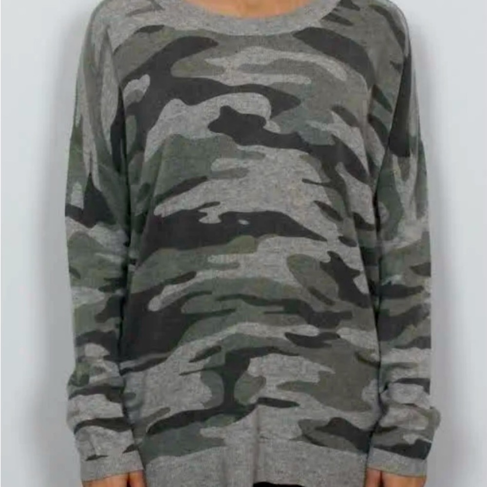 Hayden cashmere camouflage sweater, loose fit